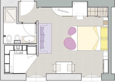 Residence-La-Casa-di-Alice-appartamenti-in-affitto-Milano-pianta-studio-comfy